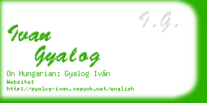 ivan gyalog business card
